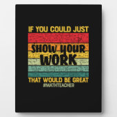 数学先生もしMath You Can Just フォトプラーク (正面)