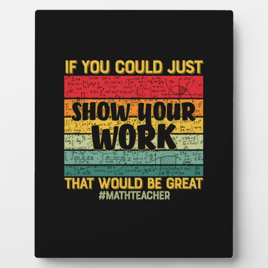 数学先生もしMath You Can Just フォトプラーク (正面)