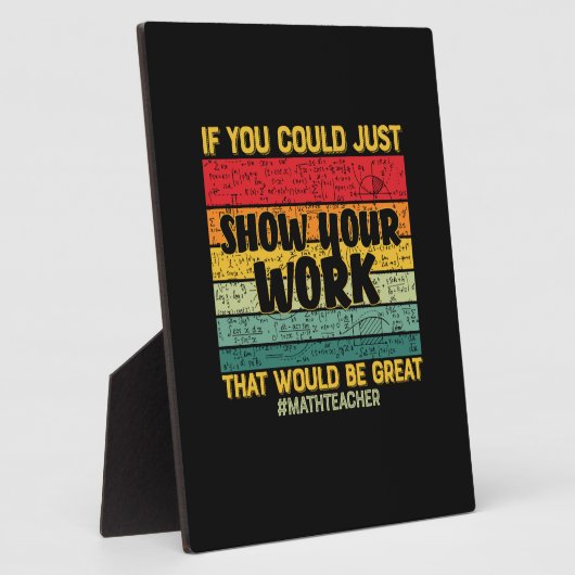 数学先生もしMath You Can Just フォトプラーク (側面)