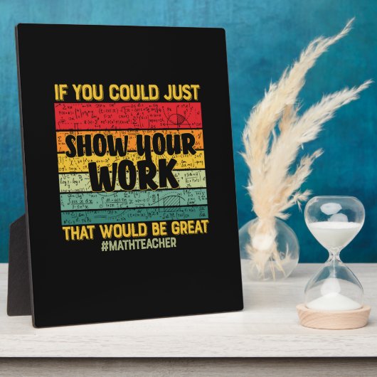 数学先生もしMath You Can Just フォトプラーク (側面)