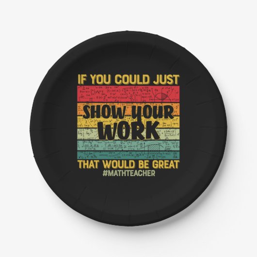 数学先生もしMath You Can Just ペーパープレート (正面)