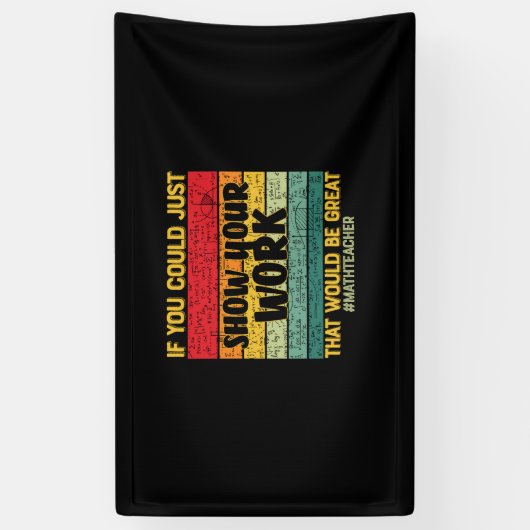 数学先生もしMath You Can Just 横断幕 (縦)