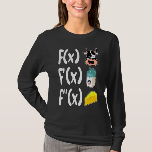 数学先生カウミルクチーズ数学 Tシャツ (正面)