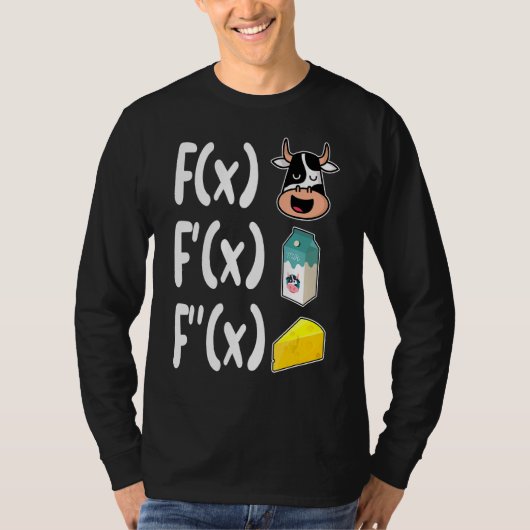 数学先生カウミルクチーズ数学 Tシャツ (正面)