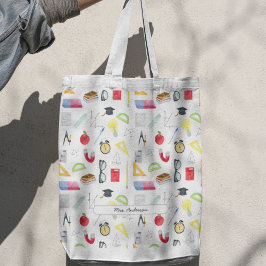 数学先生カスタムカラフル トートバッグ