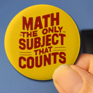 数学先生ギフト数学の天才Numeracy 缶バッジ
