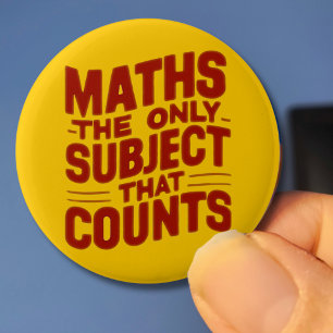 数学先生ギフト数学天才Numeracy 缶バッジ