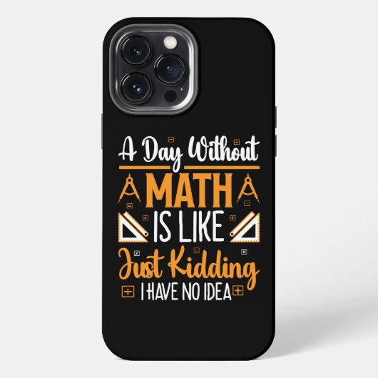 数学先生ギフト無おもしろい日 iPhoneケース (裏面)