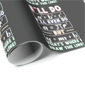 数学先生ギーク数学おたく数式π日 ラッピングペーパー (ロールコーナー)