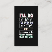 数学先生ギーク数学おたく数式π日 名刺 (正面)