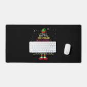 数学先生クリスマスシャツ小妖精や小人クリスマス応援 デスクマット (キーボード&マウス)