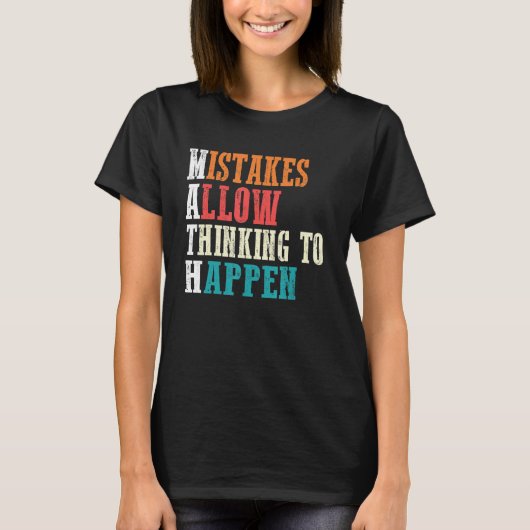 数学先生グラフィック最高のス演算先生 Tシャツ (正面)