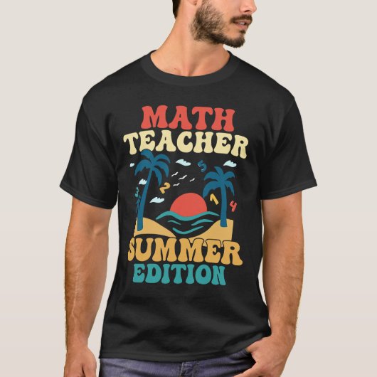 数学先生サマースエディションスクールエデュケーション Tシャツ (正面)
