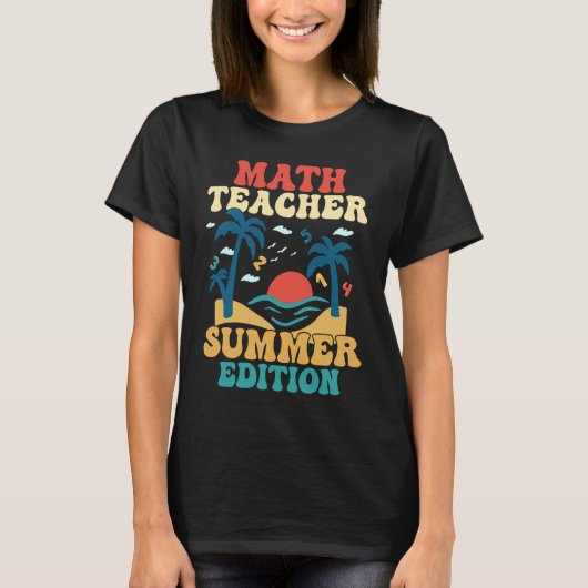 数学先生サマースエディションスクールエデュケーション Tシャツ (正面)