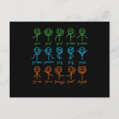 数学先生ダンス方程式マテマティック数学 ポストカード (正面)