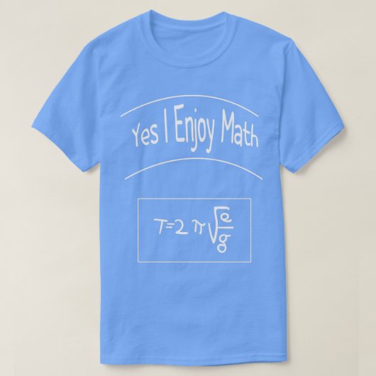 数学先生デイyesi数学楽しむギフトおもしろいアイディア tシャツ (デザイン正面)