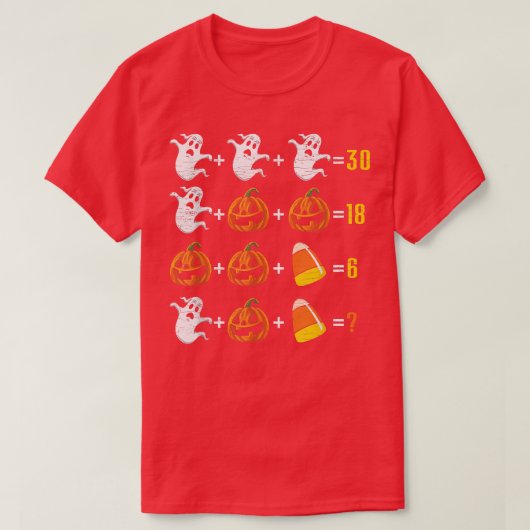 数学先生ハロウィーン Tシャツ (デザイン正面)