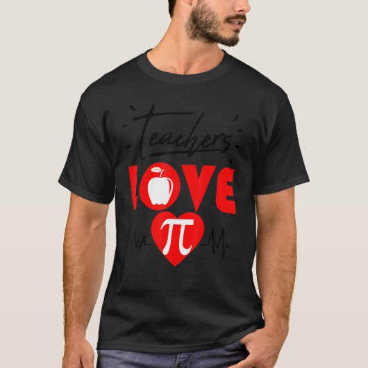 数学先生パイ日科学おもしろいありがとうGag 2 Tシャツ (正面)