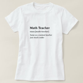 数学先生ユーモアのある辞書の定義 Tシャツ