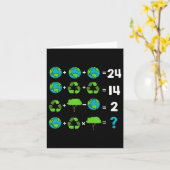 数学先生ユーモアの日の地球の秩序の動作 カード (黄色い花)