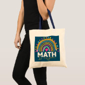 数学先生レインボーヒョウ数学は私のジャム トートバッグ (正面(商品))