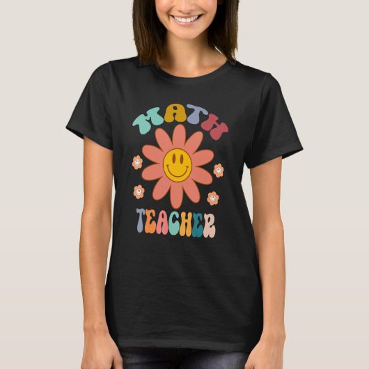 数学先生レインボー新学期感謝 Tシャツ (正面)