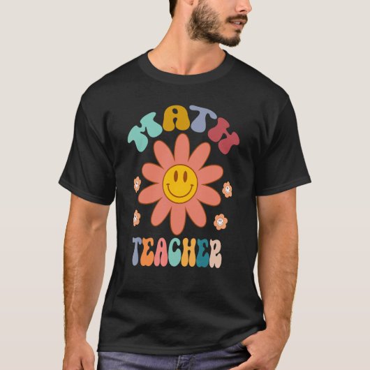 数学先生レインボー新学期感謝 Tシャツ (正面)