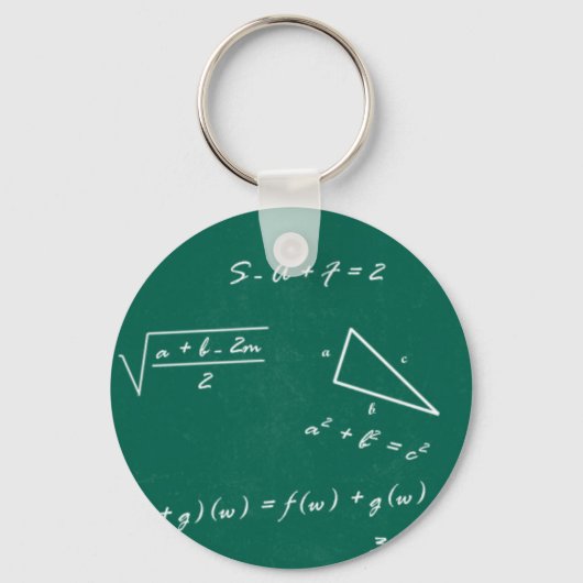 数学先生代数ギーク キーホルダー (正面)