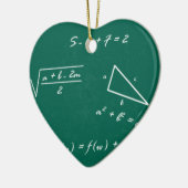 数学先生代数ギーク セラミックオーナメント (左)