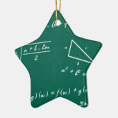 数学先生代数ギーク セラミックオーナメント (左)
