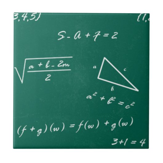 数学先生代数ギーク タイル (正面)