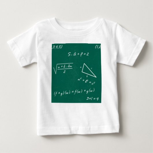 数学先生代数ギーク ベビーTシャツ (正面)