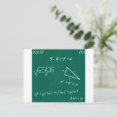 数学先生代数ギーク ポストカード (スタンド正面)