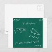 数学先生代数ギーク ポストカード (正面/裏面)