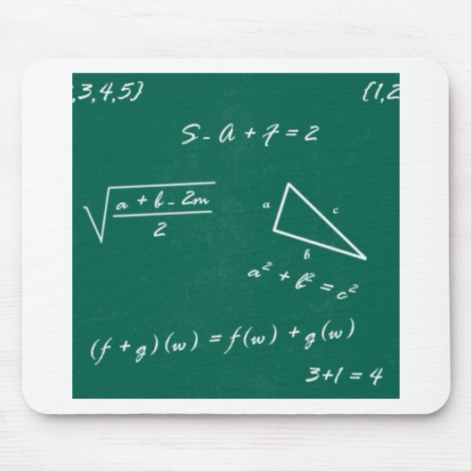 数学先生代数ギーク マウスパッド (正面)
