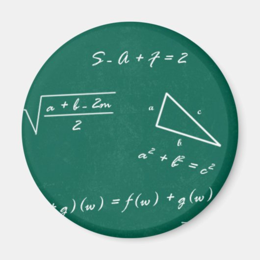 数学先生代数ギーク マグネット (正面)