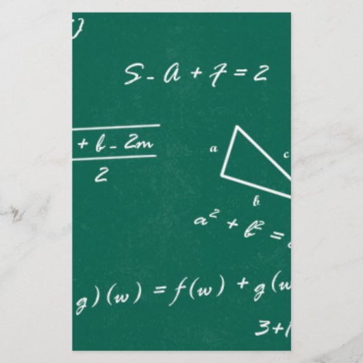 数学先生代数ギーク 便箋 (正面)
