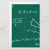 数学先生代数ギーク 便箋 (正面/裏面)