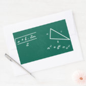 数学先生代数ギーク 長方形シール (封筒)