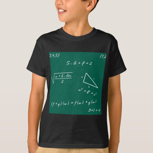 数学先生代数ギーク Tシャツ (正面)