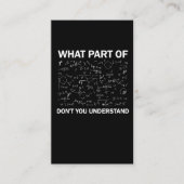 数学先生代数理解できない部分 名刺 (正面)