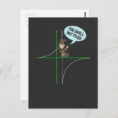 数学先生代数関数数学学生 ポストカード (正面/裏面)