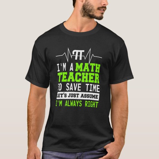 数学先生供給数学引用文1 Tシャツ (正面)