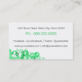 数学先生名刺 名刺 (裏面)