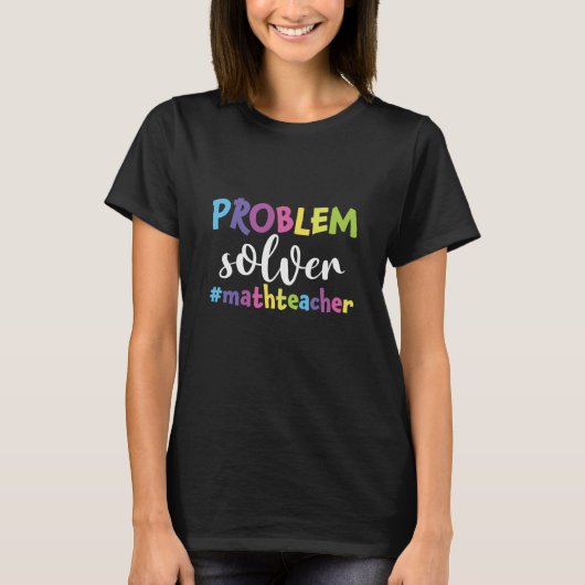 数学先生問題ソルバ Tシャツ (正面)
