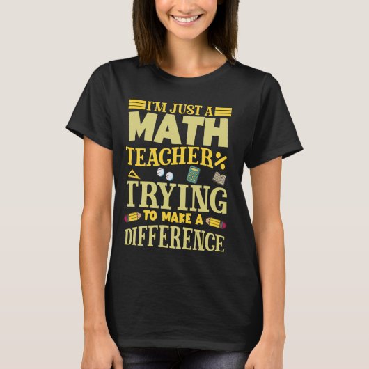 数学先生学校 Tシャツ (正面)