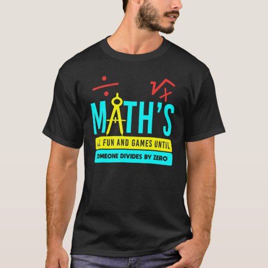 数学先生学院学生数学De Tシャツ (正面)