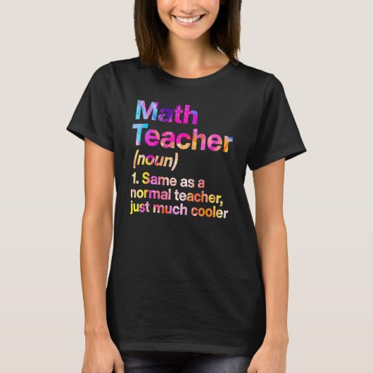 数学先生定義の初日絞り染め戻る Tシャツ (正面)