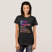 数学先生定義の初日絞り染め戻る Tシャツ (正面フル)
