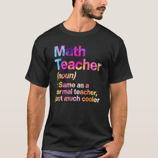 数学先生定義の初日絞り染め戻る Tシャツ (正面)